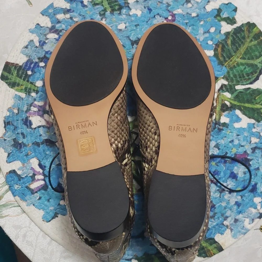 NWOT Alexandre Birman Python Lace up Oxfords